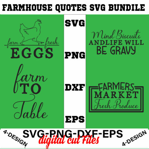 Farmhouse Quotes Svg Bundle Vol-03 cover image.