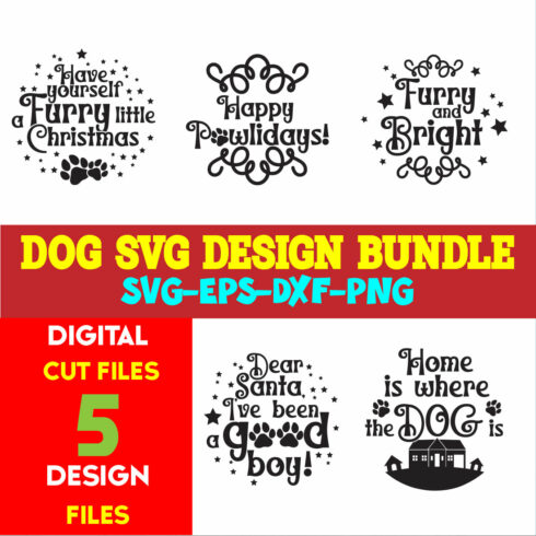 Dog T-shirt Design Bundle Volume-01 cover image.