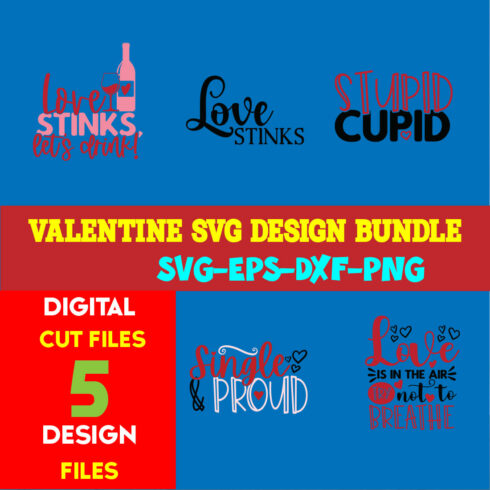 Valentine T-shirt Design Bundle Volume-04 cover image.