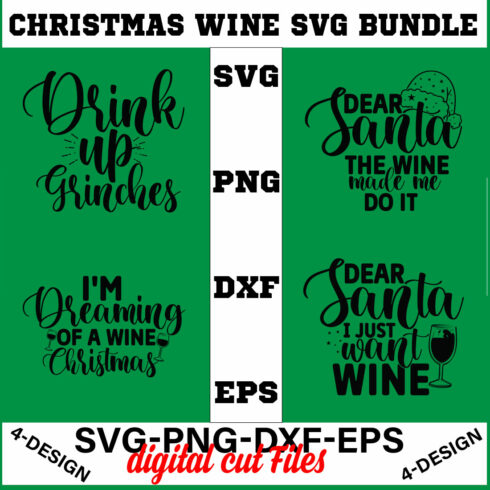 Christmas SVG Bundle Funny Christmas SVG Cut File Cricut Clip art Commercial Use Holiday SVG Christmas Sayings Quotes Winter Volume-17 cover image.