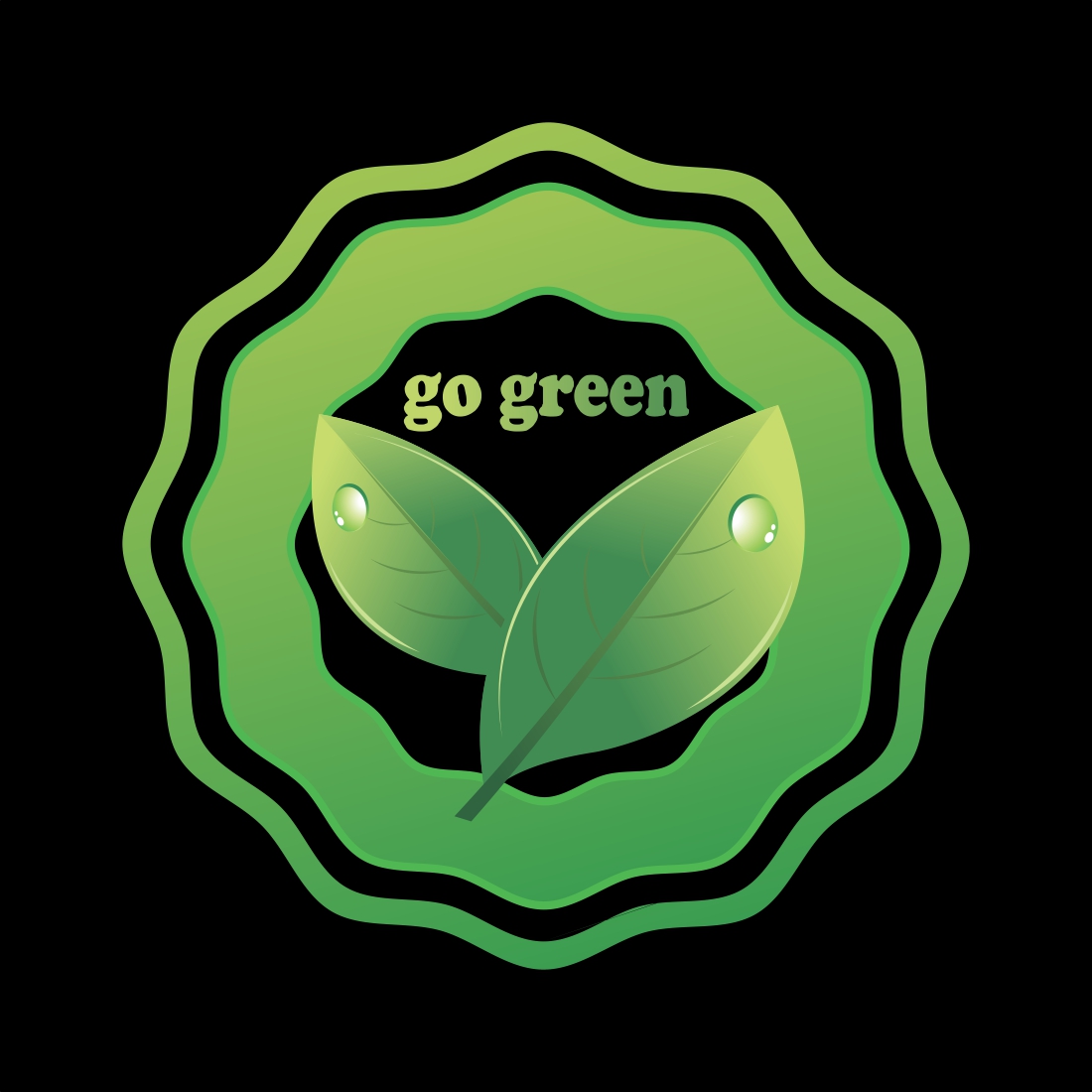 go green logo preview image.