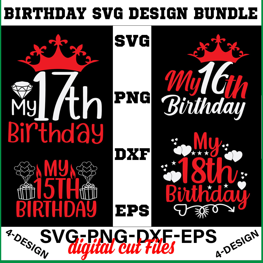 birthday svg design bundle Happy birthday svg bundle hand lettered birthday svg birthday party svg Volume-28 cover image.