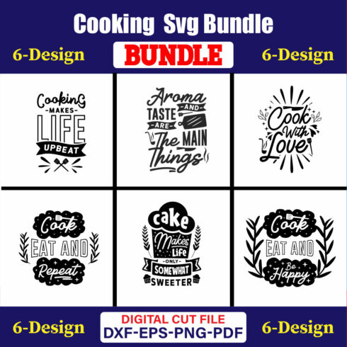 Cooking T-shirt Design Bundle Vol-16 cover image.