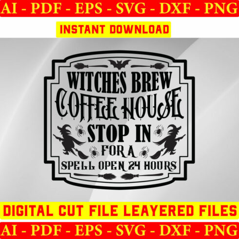 Witches Brew Coffee House Stop In For A Spell Open 24 Hours cover image.
