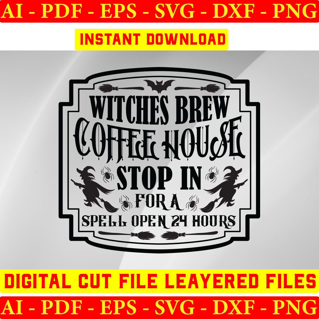 Witches Brew Coffee House Stop In For A Spell Open 24 Hours cover image.