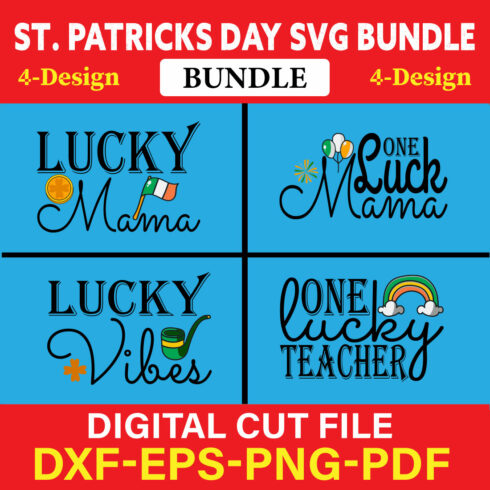 St Patrick's Day T-shirt Design Bundle Vol-18 cover image.