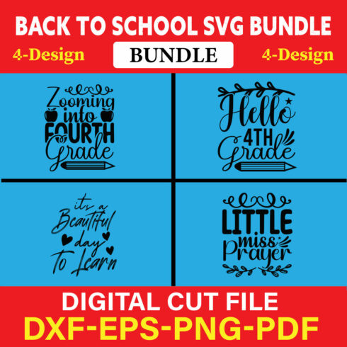 Back To School T-shirt Design Bundle Vol-13 cover image.