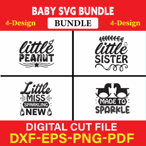 Baby SVG T-shirt Design Bundle Vol-13 cover image.