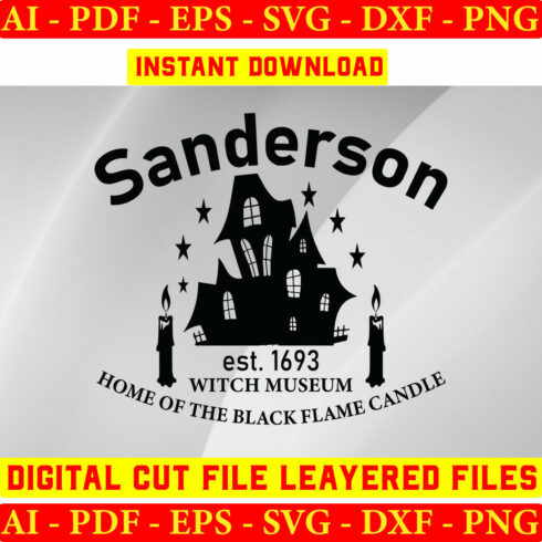 Sanderson Est 1693 Witch Museum Home Of The Black Flame Candle cover image.