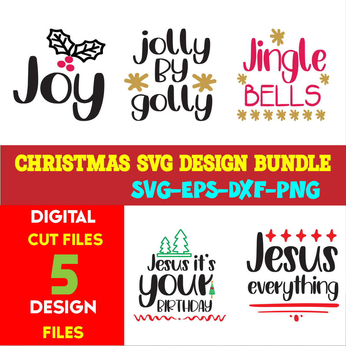 Christmas T-shirt Design Bundle Volume-43 cover image.