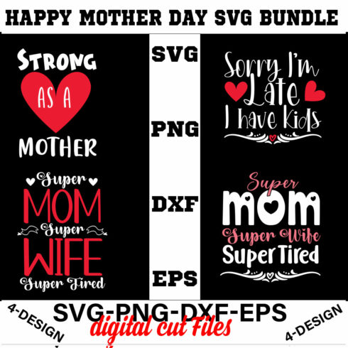 Happy mother day svg Bundle Vol-13 cover image.