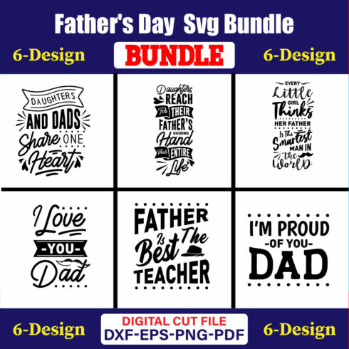 Father's day T-shirt Design Bundle Vol-32 cover image.