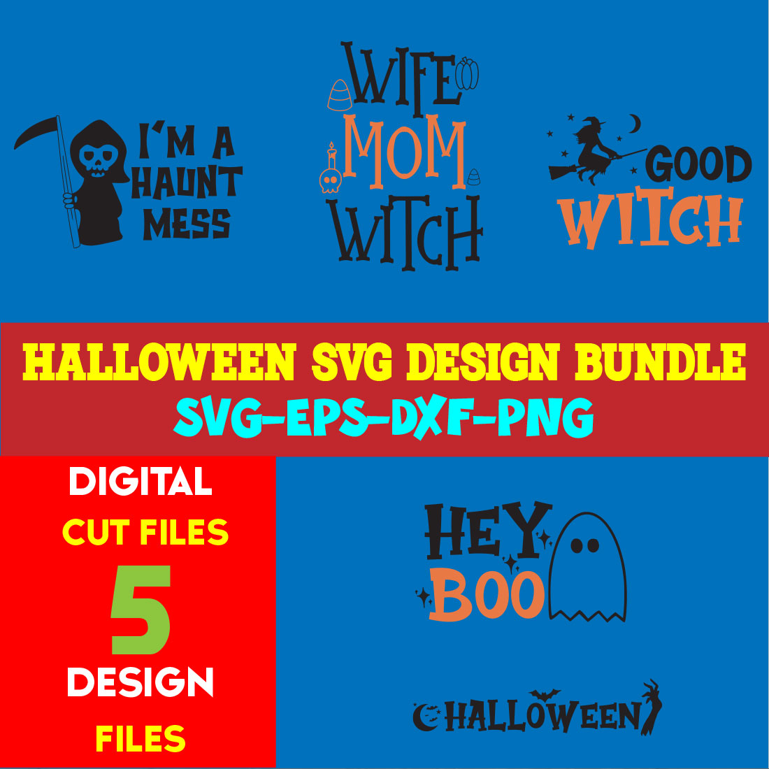 Halloween T-shirt Design Bundle Volume-02 cover image.