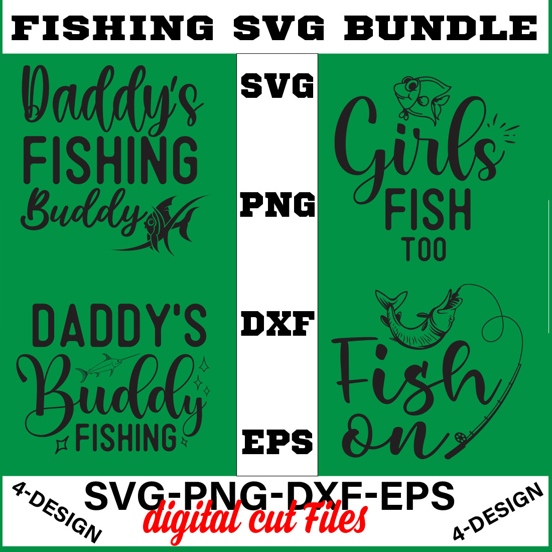 Fish On Fishing Svg Cuttable Designs