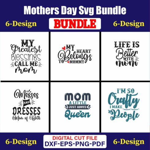 Mothers Day SVG Bundle, Mom life svg, Mama svg, Funny Mom Svg, Blessed mama svg, Mom of boys girls svg-Vol-116 cover image.