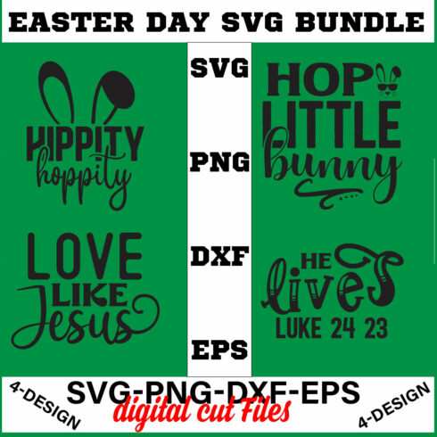 Happy Easter SVG Bundle, Easter SVG, Easter quotes, Easter Bunny svg, Easter Egg svg, Volume-08 cover image.