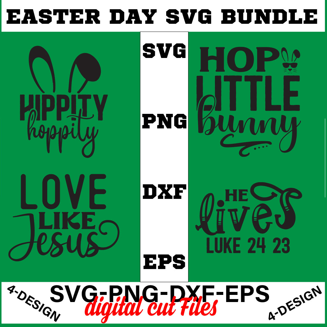 Happy Easter SVG Bundle, Easter SVG, Easter quotes, Easter Bunny svg, Easter Egg svg, Volume-08 cover image.