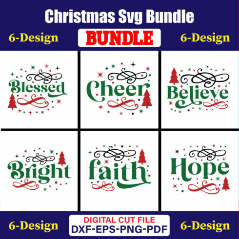 Christmas T-shirt Design Bundle Vol-55 cover image.