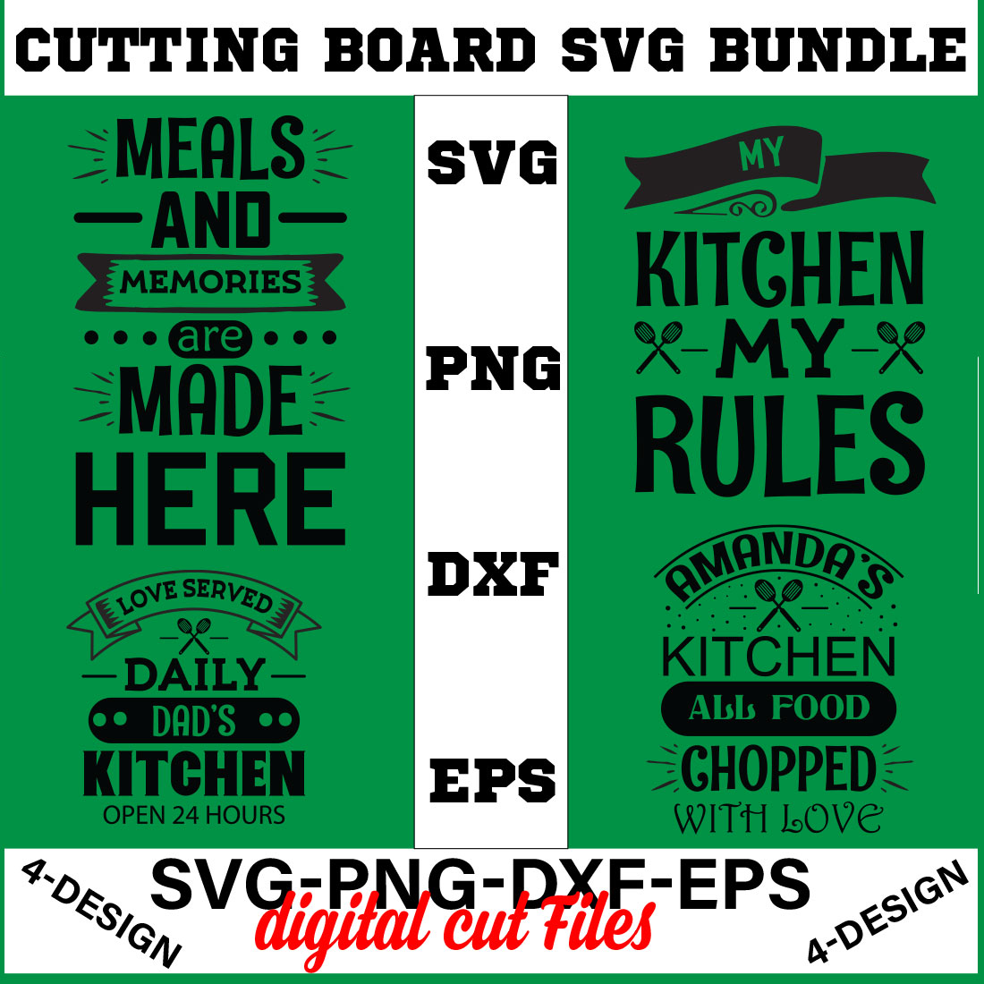Cutting Board svg T-shirt Design Bundle Volume-03 cover image.