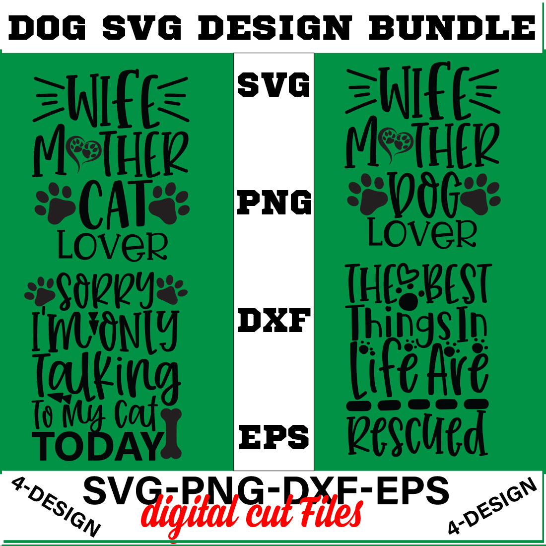 Dog Bundle SVG, Dog Mom Svg, Dog Lover Svg, Cricut Svg, Dog Quote, Funny Svg, Pet Mom Svg, Cut Files Volume-31 cover image.