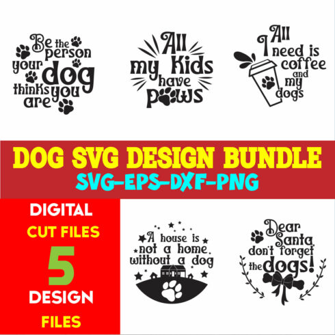 Dog T-shirt Design Bundle Volume-03 cover image.