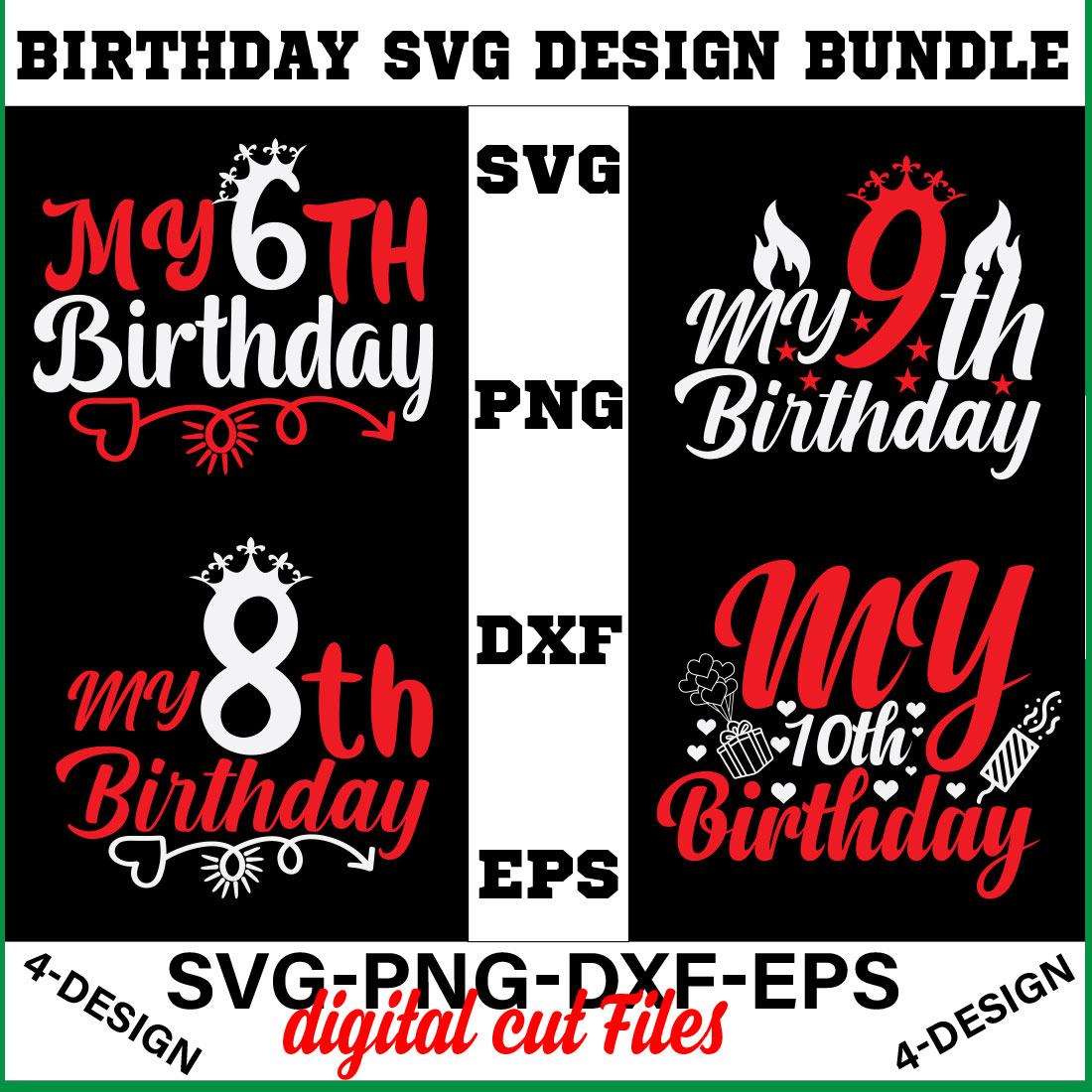 birthday svg design bundle Happy birthday svg bundle hand lettered birthday svg birthday party svg Volume-26 cover image.