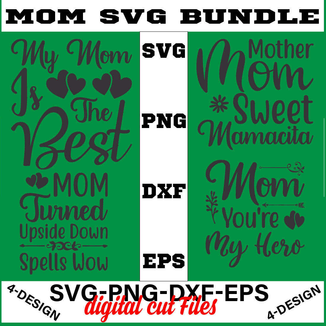 Mothers Day SVG Bundle, mom life svg, Mother's Day, mama svg Volume-04 cover image.