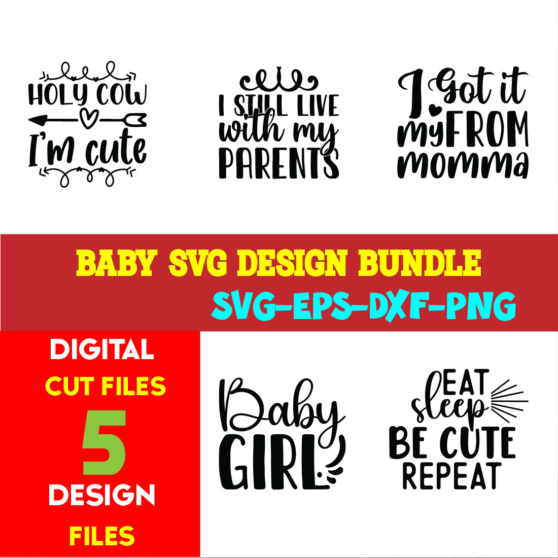 Baby T-shirt Design Bundle Volume-04 cover image.