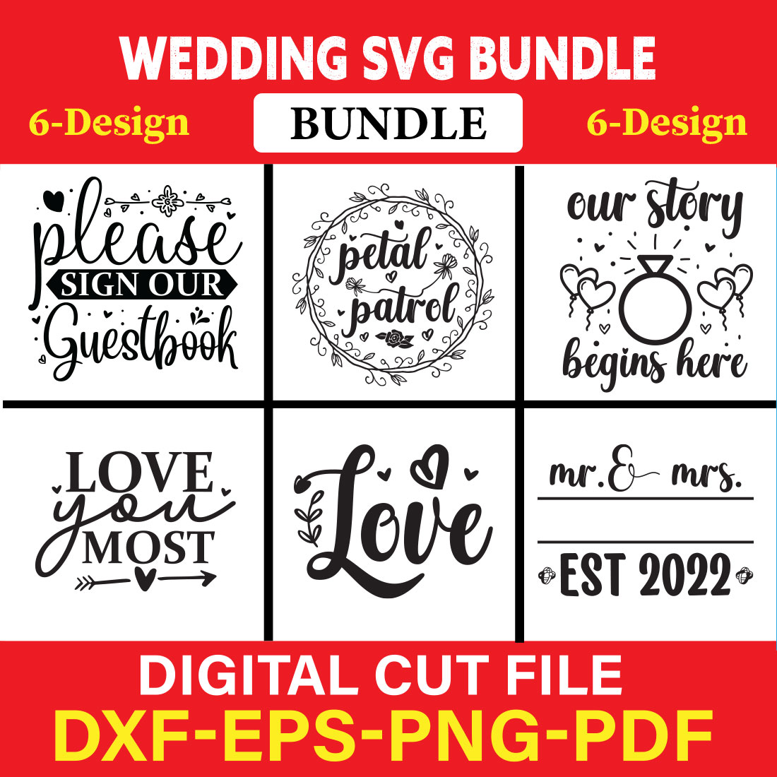 Wedding T-shirt Design Bundle Vol-31 cover image.