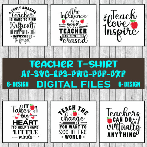 Teacher T-shirt Design Bundle Vol-10 cover image.