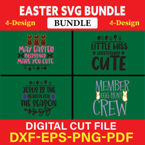 Easter T-shirt Design Bundle Vol-6 cover image.