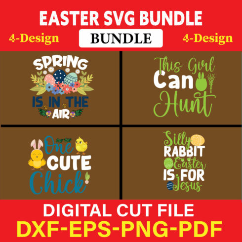 Easter T-shirt Design Bundle Vol-5 cover image.