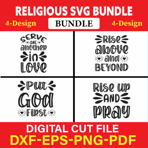 Religious T-shirt Design Bundle Vol-5 cover image.
