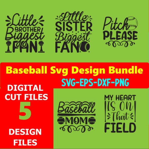 Baseball SVG T-shirt Design Bundle Volume-08 cover image.