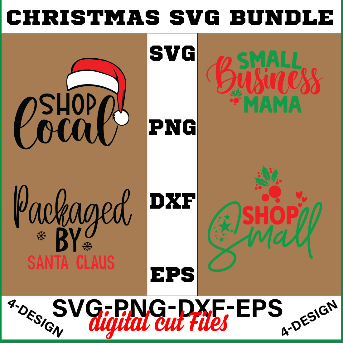 Christmas SVG Bundle Funny Christmas SVG Cut File Cricut Clip art Commercial Use Holiday SVG Christmas Sayings Quotes Winter Volume-30 cover image.