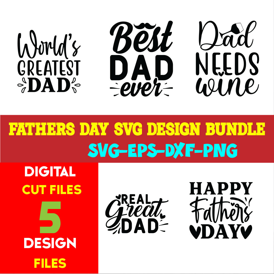 Fathers Day T-shirt Design Bundle Volume-02 cover image.