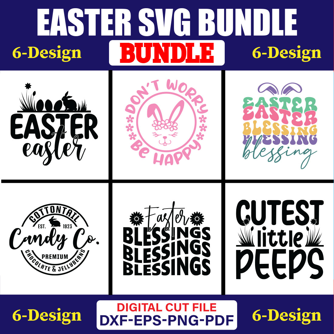 Easter SVG T-shirt Design Bundle Vol-29 cover image.