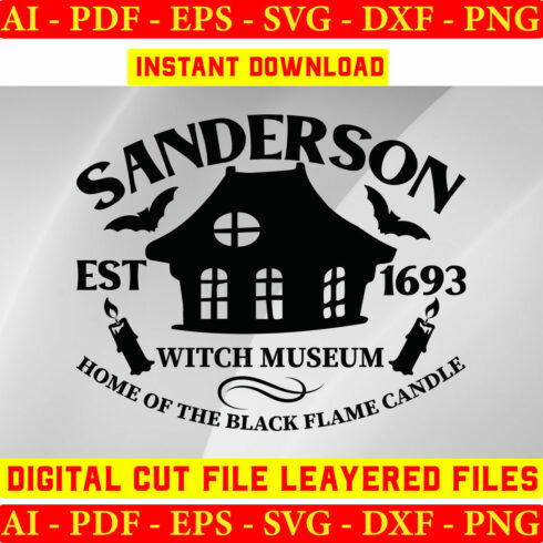 Sanderson Est 1693 Witch Museum Home Of The Black Flame Candle cover image.