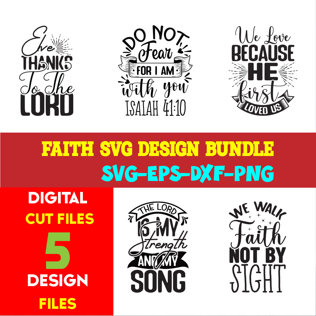 Faith T-shirt Design Bundle Volume-04 cover image.