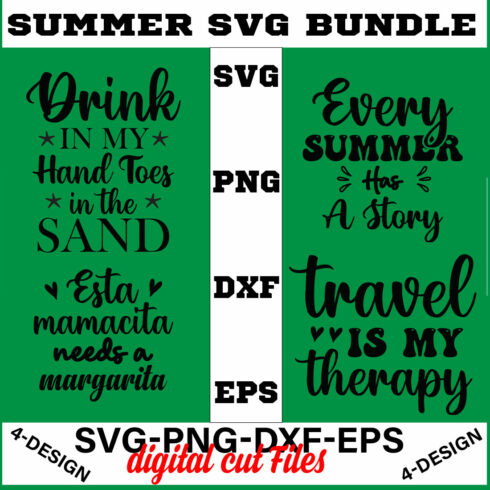 Summer SVG T-shirt Design Bundle Volume-01 cover image.