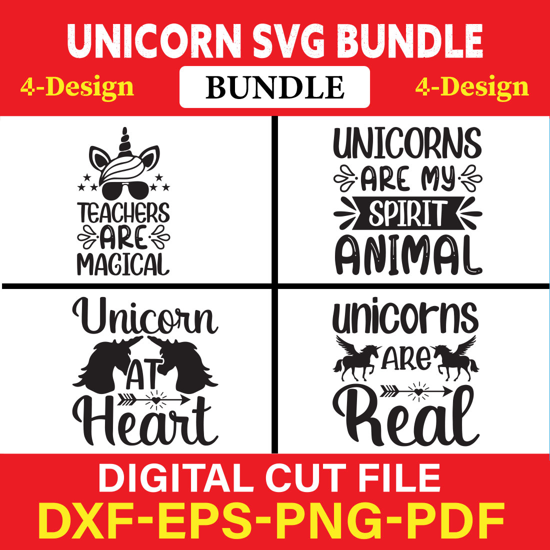 Unicorn T-shirt Design Bundle Vol-5 cover image.