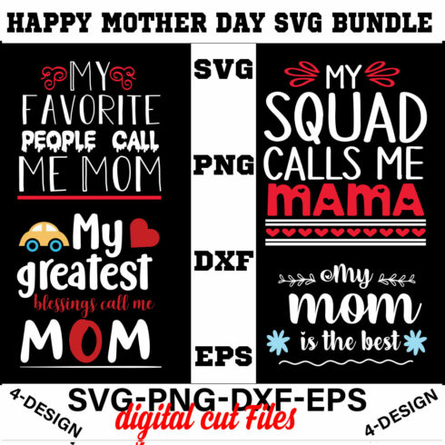 Happy mother day svg Bundle Vol-10 cover image.