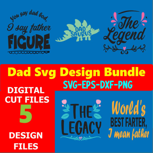 Dad T-shirt Design SVG Bundle Volume-09 cover image.