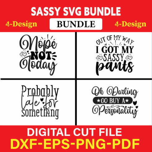 Sassy T-shirt Design Bundle Vol-2 cover image.