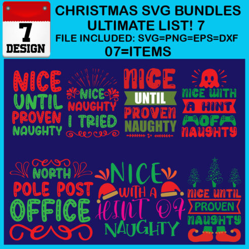 Free Ultimate List! 7 Christmas SVG Bundles cover image.