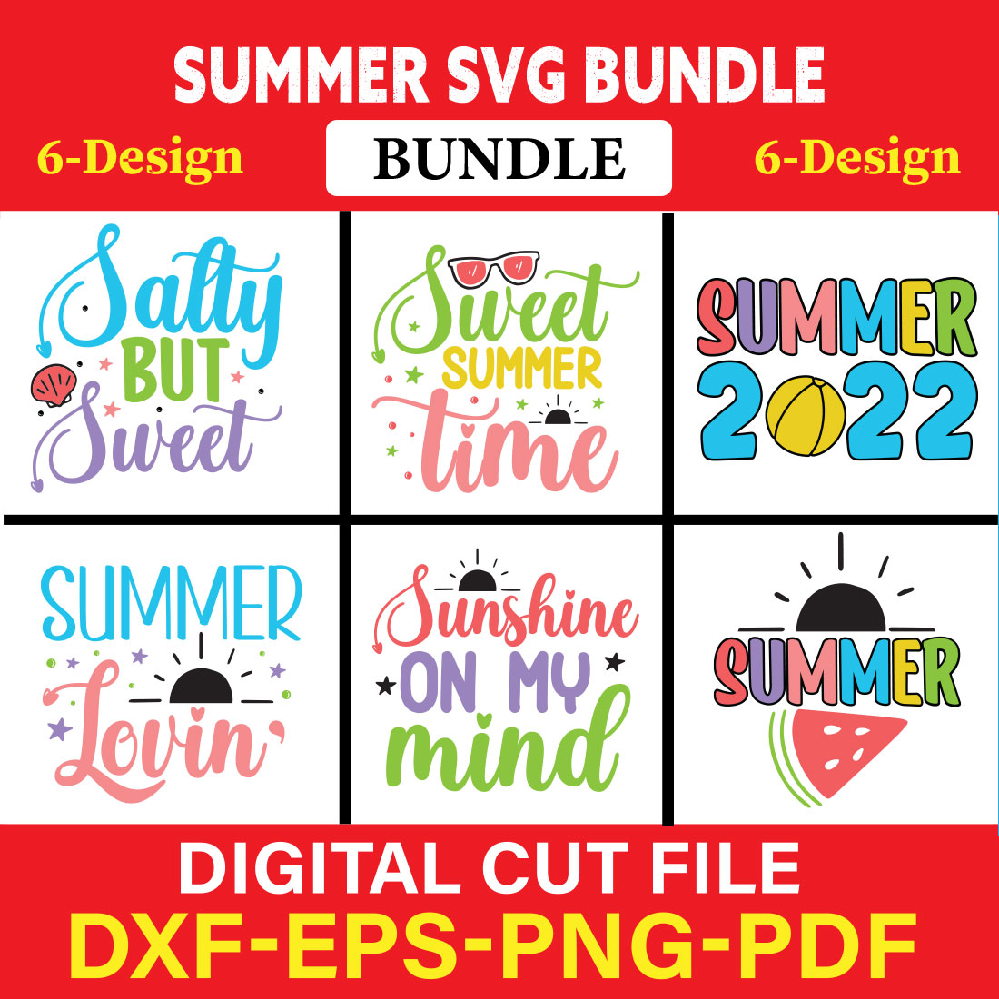 Summer T-shirt Design Bundle Vol-24 cover image.