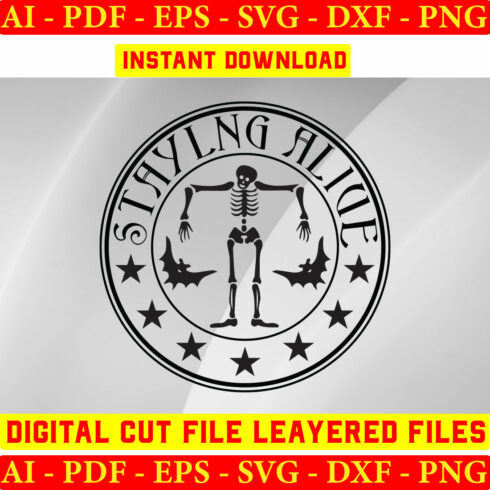 Staylng Aliue SVG Files cover image.