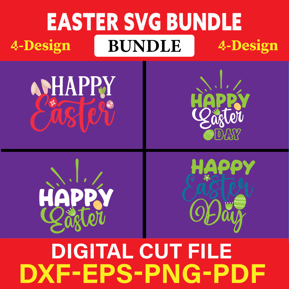 Easter T-shirt Design Bundle Vol-3 cover image.