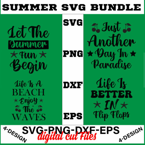 Summer SVG T-shirt Design Bundle Volume-04 cover image.