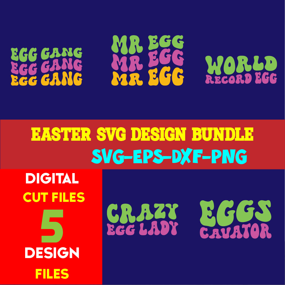 Easter T-shirt Design Bundle Volume-04 cover image.